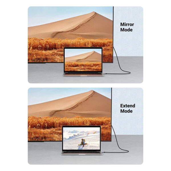 adaec3db5abcd19ccd0d281243bb79a7.jpeg UGREEN USB-C TO HDMI 4K@60HZ with ALUMINUM SHELL CABLE 1.5M (GRAY)