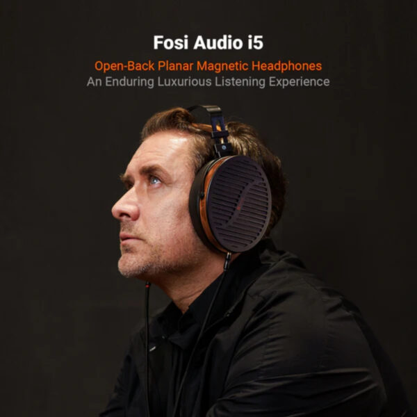 Fosi Audio i5 Open-Back Planar Magnetic Headphones | Nano Diaphragm | 97mm Driver | Studio-Grade Sound