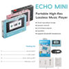 [PRE-ORDER 30 Days] FiiO Snow Sky Echo Mini HiRes Lossless Bluetooth MP3 Music Player 15 Hours Playback, 3.5mm/4.4mm Headphone Outputs