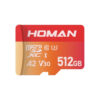 HOMAN UHS-I MicroSD Card A2 (180MB/s Class 10 U3 V30) - 512GB