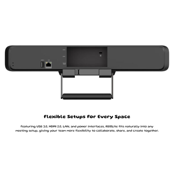 [PRE-ORDER 30 Days] Rocware RB10 Lite / RB10Lite All-in-One 4K BYOD Video Bar for Huddle Space with Group & Speaker Framing