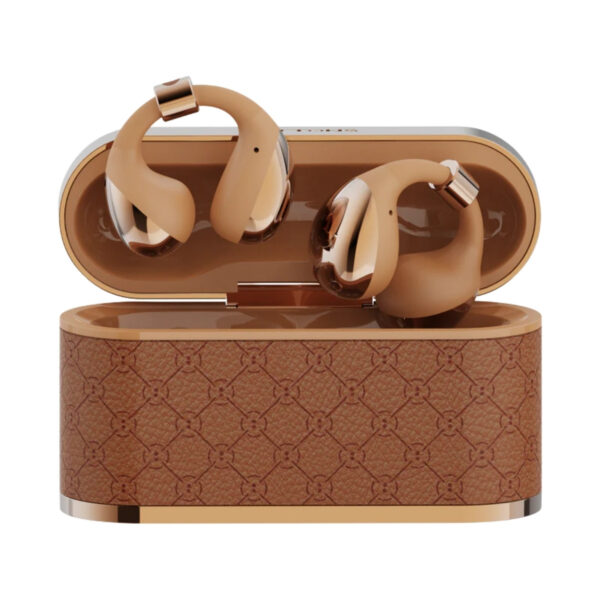 BUTTONS Clip Open-ear earbuds 12mm Titanium Driver Dual beamforming Mic Reduce wind & ambient noise