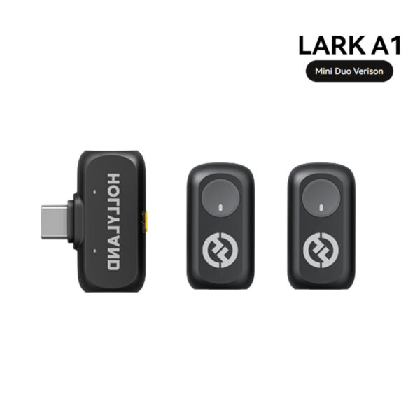 Hollyland Lark A1 wireless microphone | High-Resolution Audio | 3-Level Intelligent Noise Cancellation | Custom EQ & Reverb Settings