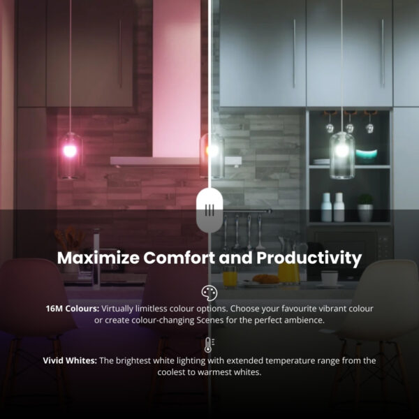 Nanoleaf Matter Wi-Fi A19 Smart Bulb | 16M colours | 2 Packs | 4 Packs