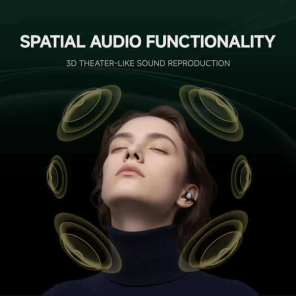 BUTTONS Clip Open-ear earbuds 12mm Titanium Driver Dual beamforming Mic Reduce wind & ambient noise