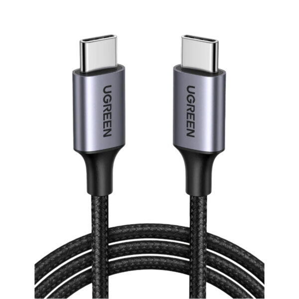 32bcbc5a79bc51ff159cfbf60be4a24b.jpeg UGREEN USB-C to USB-C Cable 60W (PD Fast Charging Cable with Braided)
