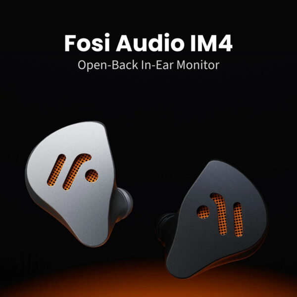 Fosi Audio IM4 Open-Back In-Ear Monitor | Universal-Fit | 10mm Beryllium-Plated Driver