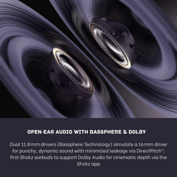 Shokz OpenDots ONE open-ear earbuds | Open-Ear Clip-On Design