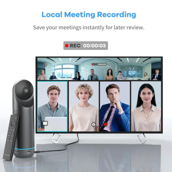 Kandao Meeting Pro 360 Conference Room Camera Hybrid Meeting Camera | Conference Platform | Smart Identifes Tracing & Auto Zooming [READY STOCK]
