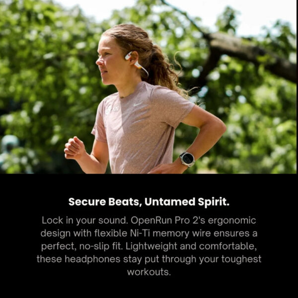 SHOKZ OpenRun Pro 2 Mini - Premium Bone Conduction Open-Ear Bluetooth Sport Headphones - S821MN