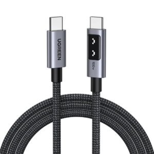 a305df0fe959a2c918dcde096c3dc1f6.jpeg UGREEN Uno USB-C to USB-C PD Fast Charging Cable | 100W | 1 Meter - 35501