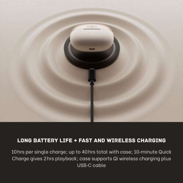 Shokz OpenDots ONE open-ear earbuds | Open-Ear Clip-On Design