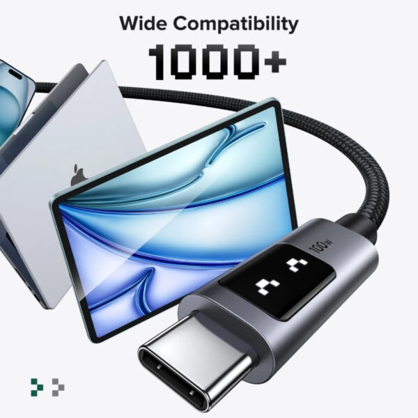 f76feed9eeb1be2f6cf6855373d79623.jpeg UGREEN Uno USB-C to USB-C PD Fast Charging Cable | 100W | 1 Meter - 35501