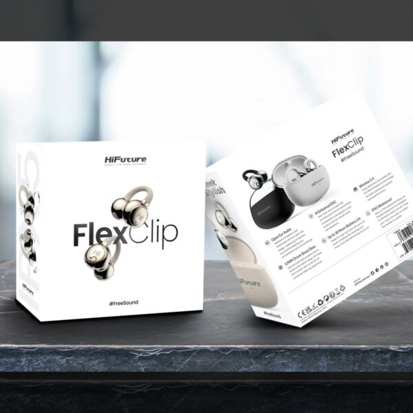 5d918ec4a42b483be49f86c52d79bf0e.jpeg HiFuture FlexClip Open Ear Wireless Headphones | AI Enhanced ENC | 30 Hours Playtime