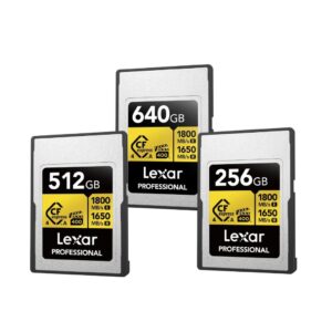 Lexar Professional GOLD CFexpress 4.0 Type A Card | 8K RAW Video Recording