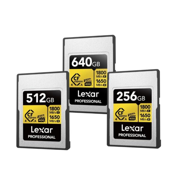Lexar Professional GOLD CFexpress 4.0 Type A Card | 8K RAW Video Recording