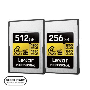 Lexar Professional GOLD CFexpress 4.0 Type A Card | 8K RAW Video Recording