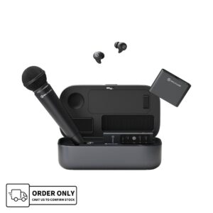 2cd6b01bc3a6af9b9c8bd7d55f74bf88.jpeg Hollyland MELO P1 All-in-one Wireless Audio Studio wireless microphone | AI Noise Cancellation | up to 40 Hours Battery Life
