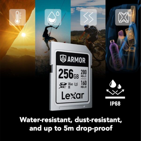 069af3c9cb7d1953241d717de0cd94fd.jpeg Lexar ARMOR SILVER PRO SDXC UHS-II Card | 128GB/256GB