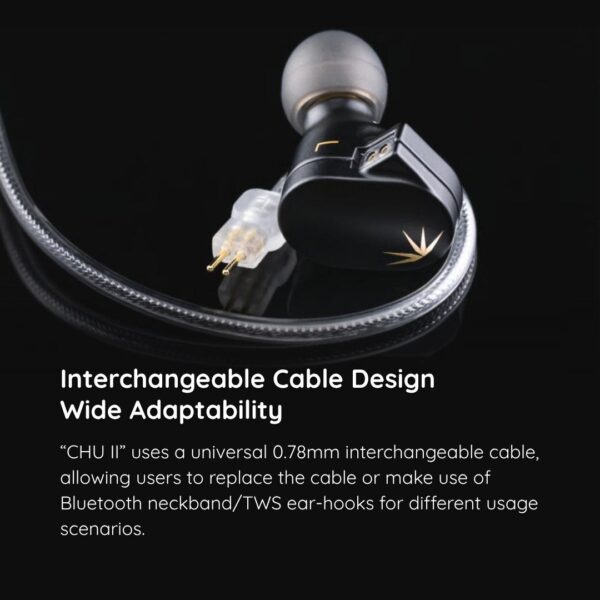 MOONDROP CHU II / CHU II DSP In-Ear Monitor IEM Wired Dynamic Driver HiFi In-ear Headphone (Chu 2) [READYSTOCK]