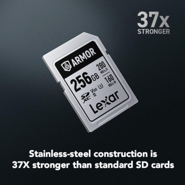 35d4e329484aa8f59fed98020ddf1207.jpeg Lexar ARMOR SILVER PRO SDXC UHS-II Card | 128GB/256GB