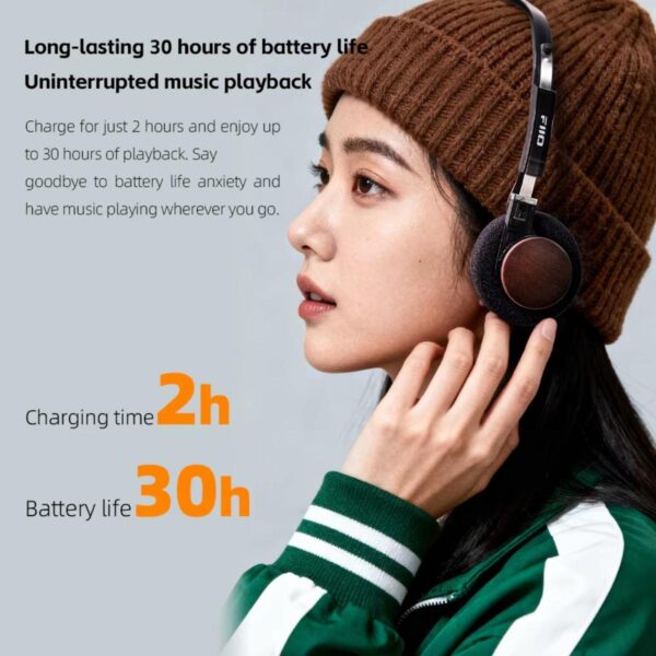 FiiO EH11 Wireless Bluetooth On-Ear Retro Headphones | Bluetooth 6.0 | LDAC | 30 Hours Battery Life