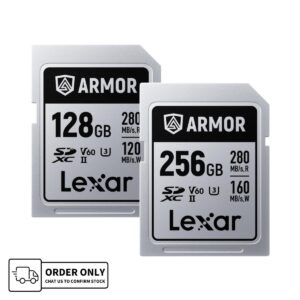 Lexar ARMOR SILVER PRO SDXC UHS-II Card | 128GB/256GB