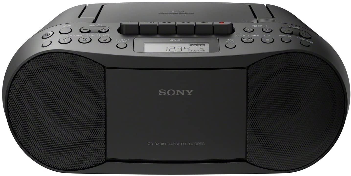 sony cfds70b portable cd radio cassette player