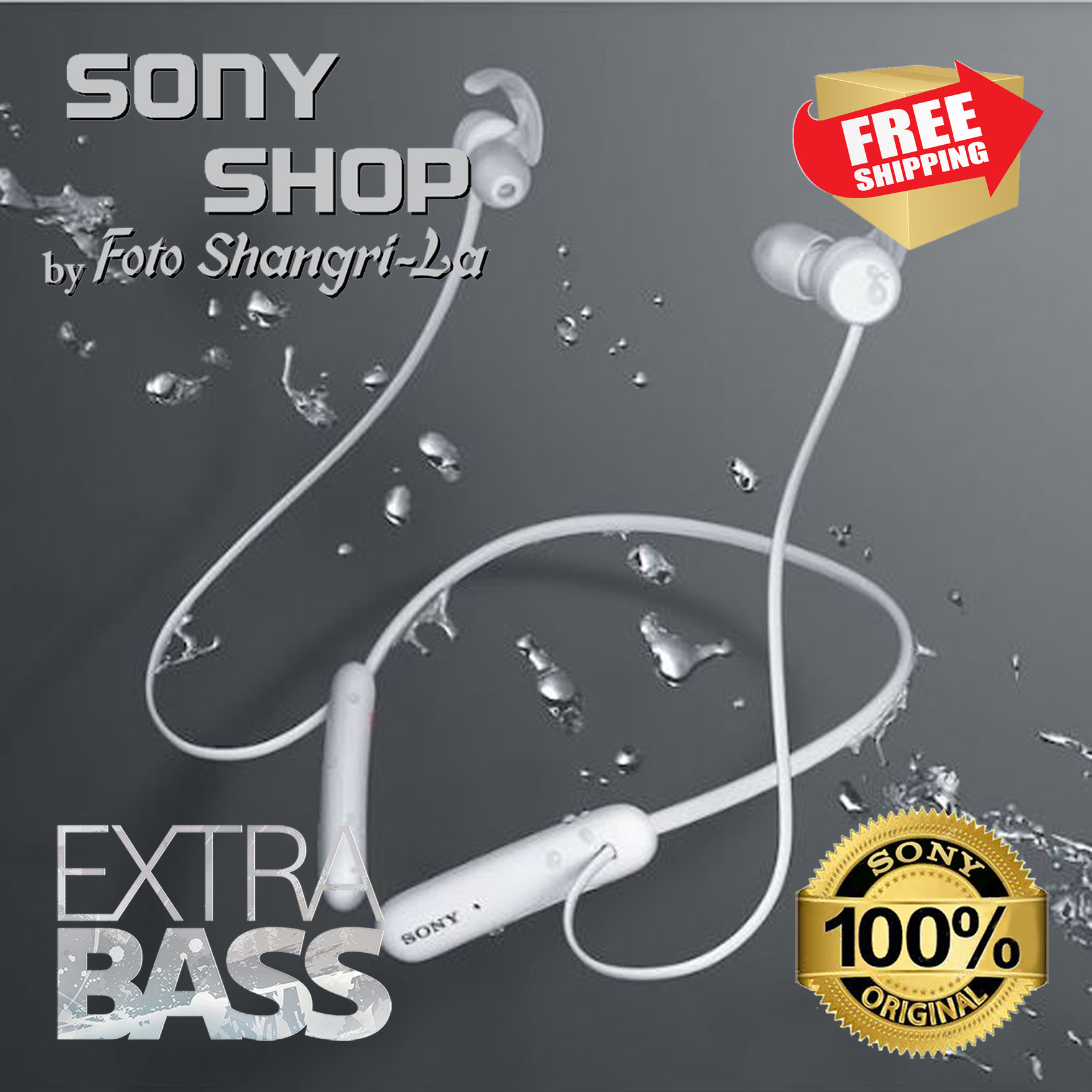 SONY WI-SP510 EXTRA BASS WIRELESS IN-EAR HEADSET/HEADPHONES WITH MIC FOR PHONE CALL SPORTS IPX5 