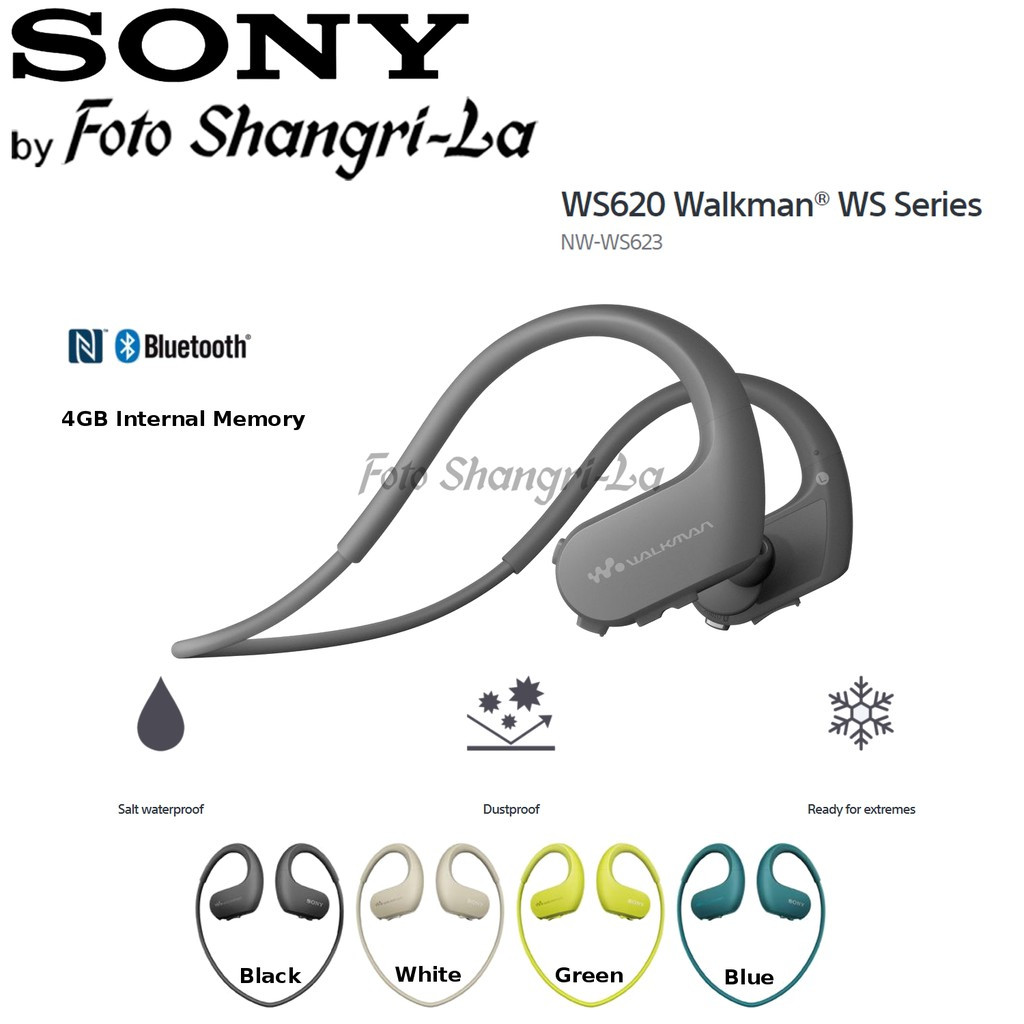Sony NW-WS623 Bluetooth Walkman MP3 Player Waterproof Dustproof with ...