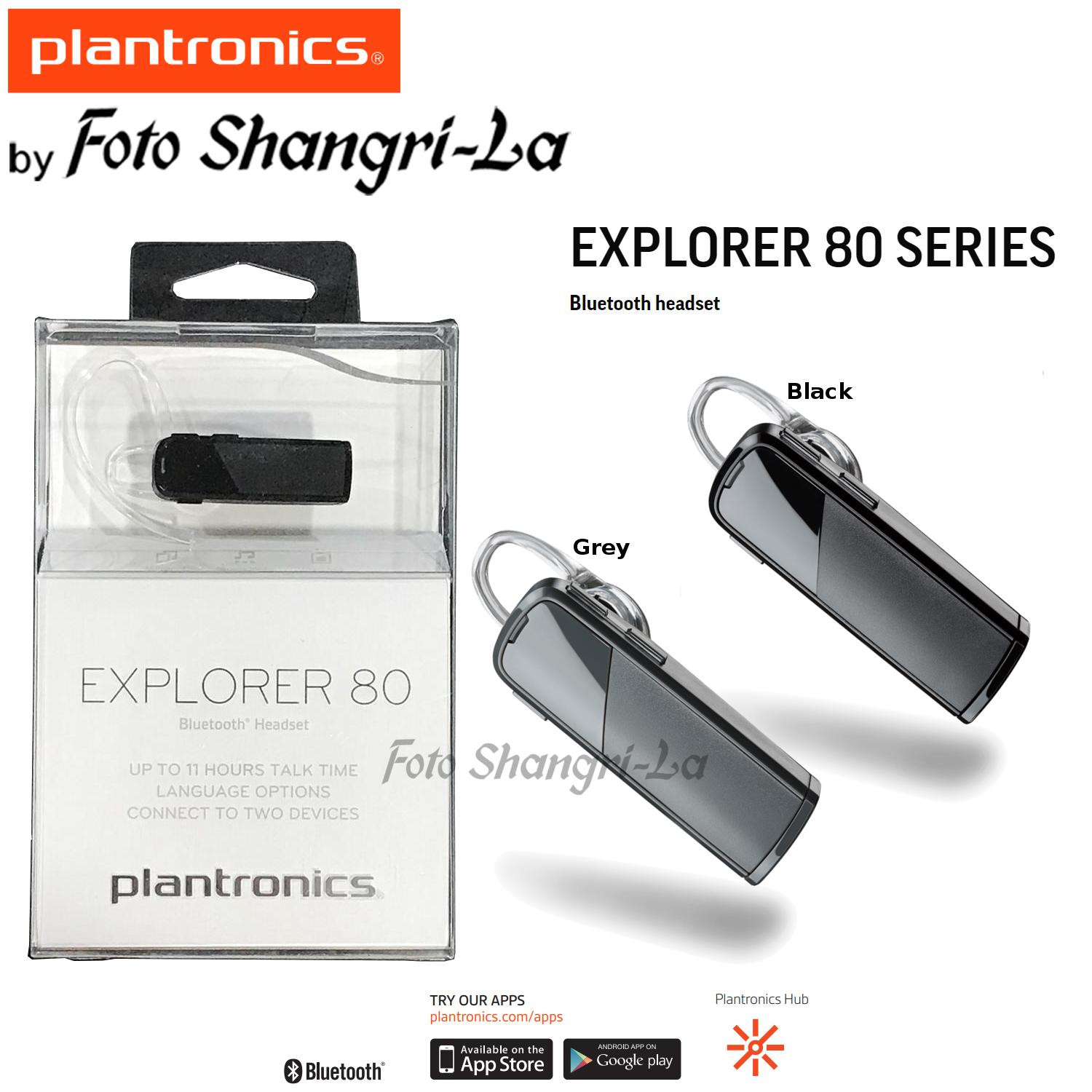 Erhvervelse Rubin forholdet Plantronics Explorer 80 Bluetooth Mono Headset CONTROL CALLS MUSIC & MEDIA  - MSL Digital Online Store