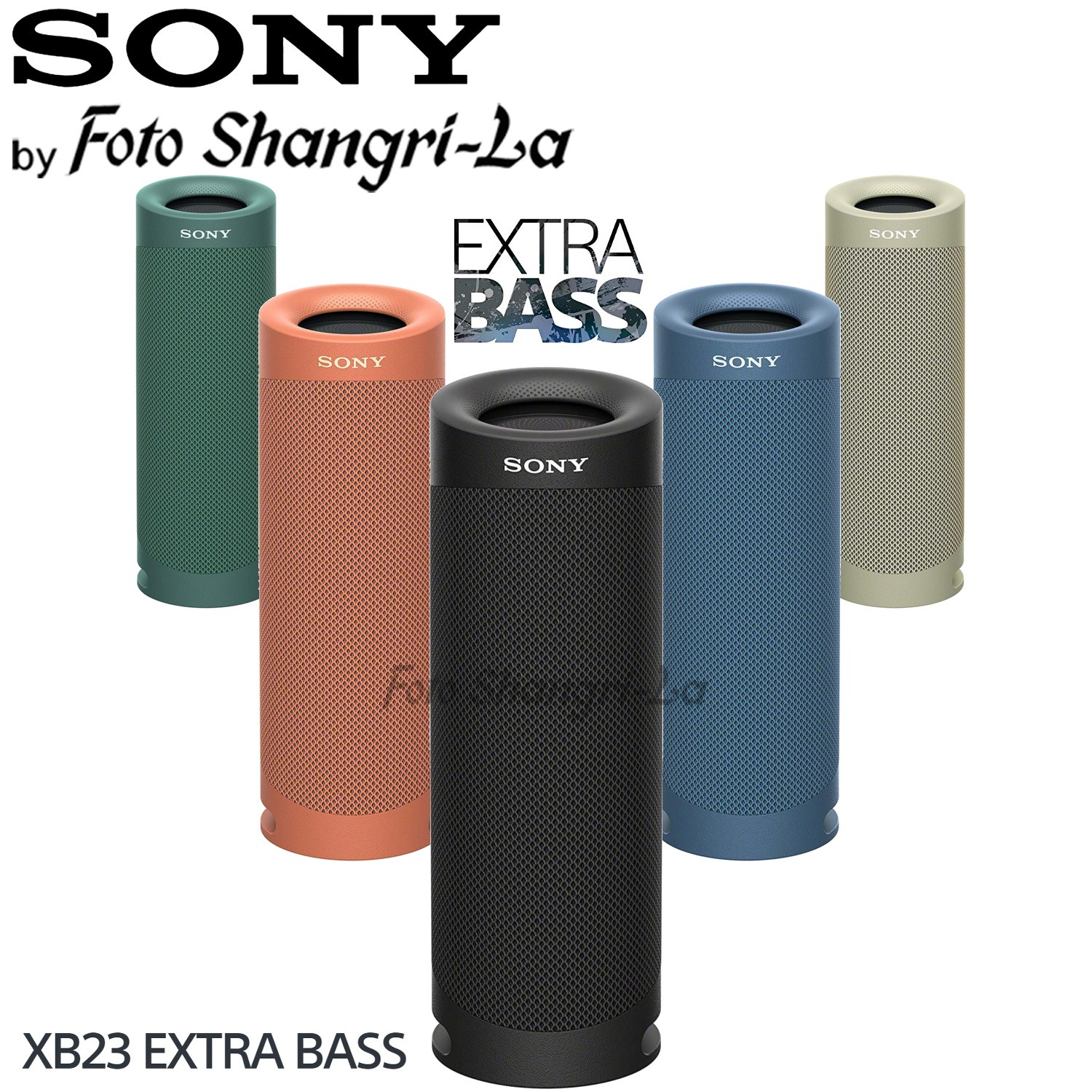 Sony SRS-XB23 EXTRA BASS Wireless Portable Speaker IP67 Waterproof ...