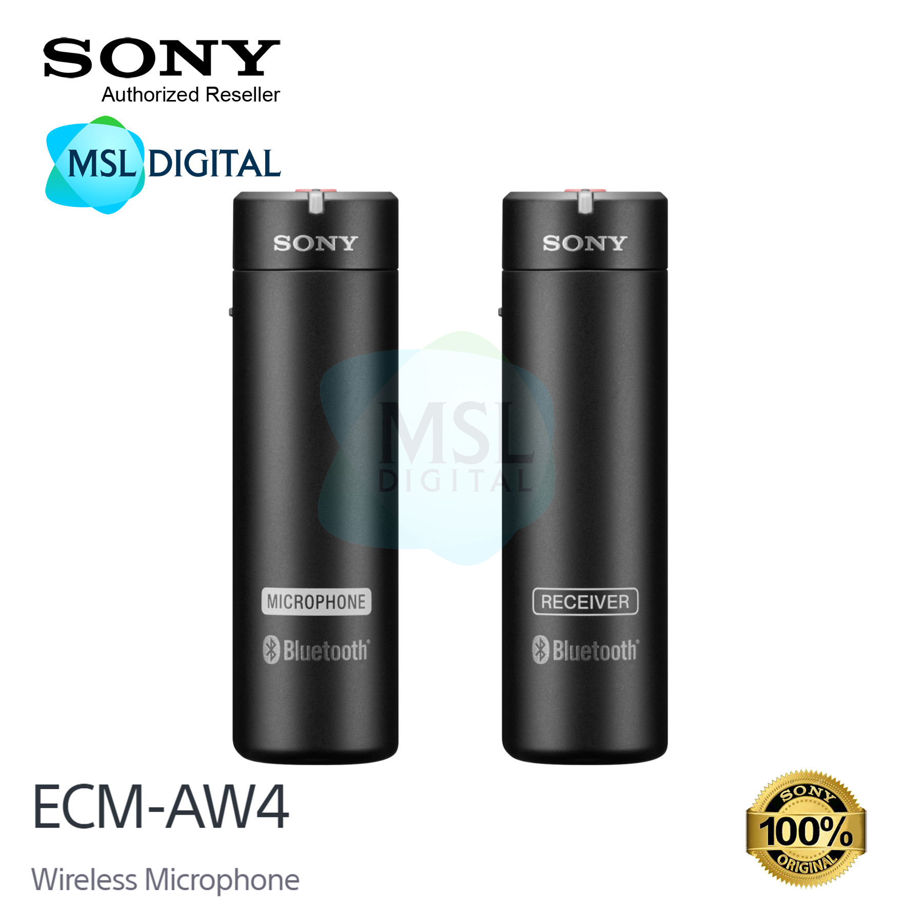 Sony ECM-AW4 Bluetooth Wireless Microphone System - MSL Digital Online Store