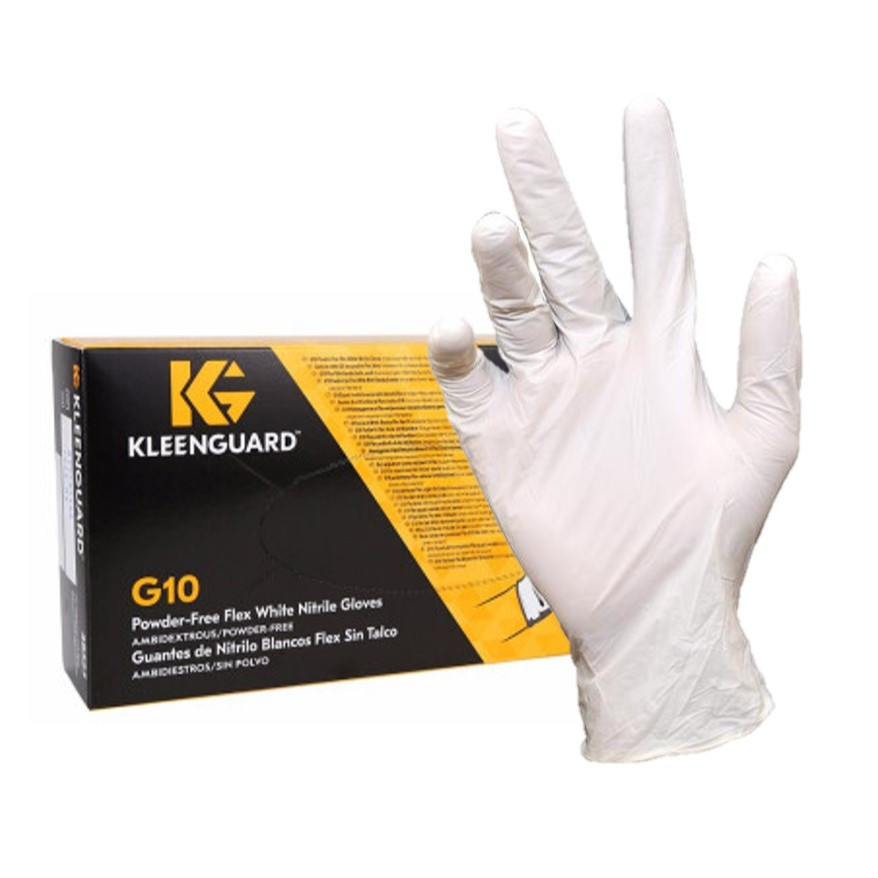 KleenGuard G10 Flex Nitrile Ambidextrous Gloves white, 1 x 100 (100