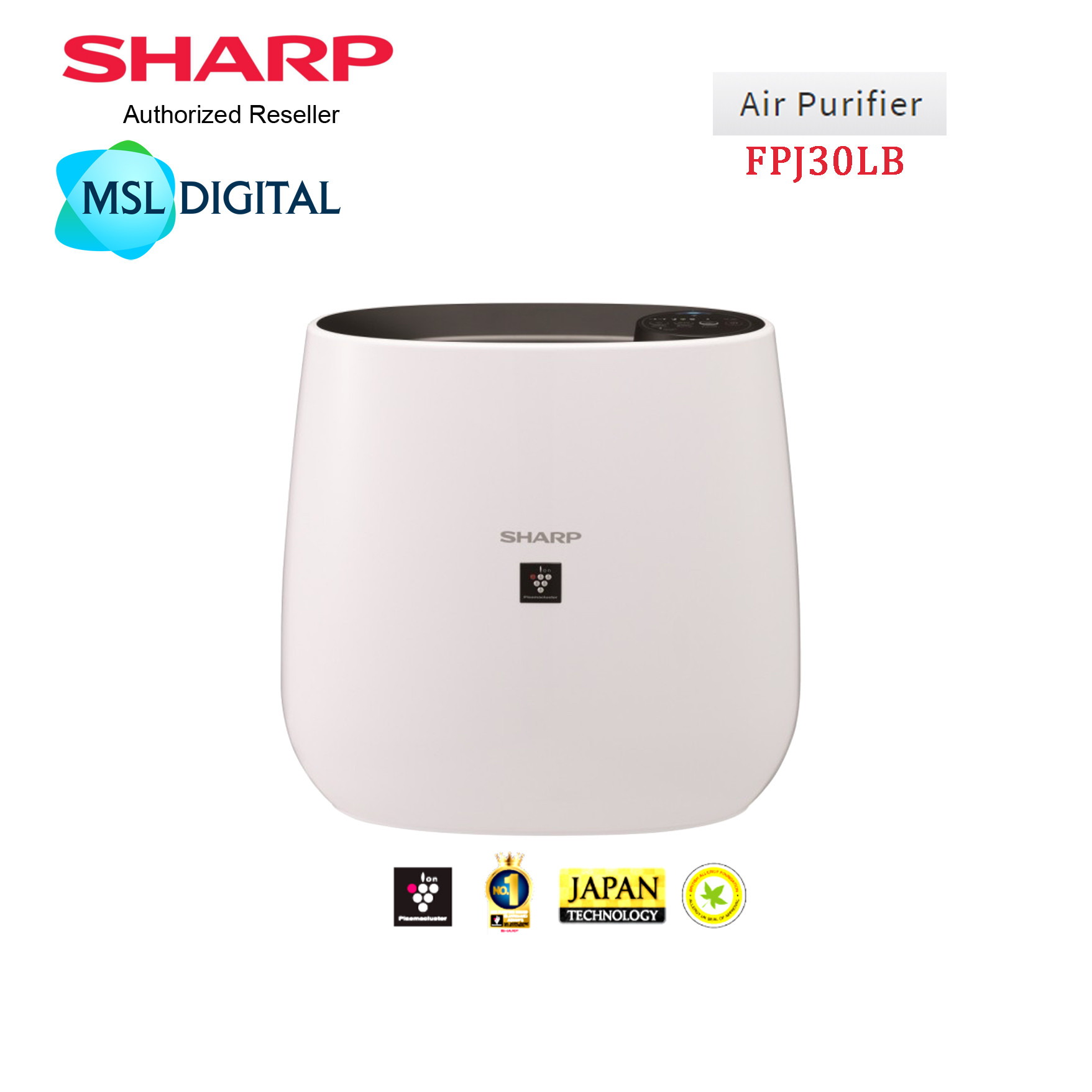 sharp air purifier fpj30lb