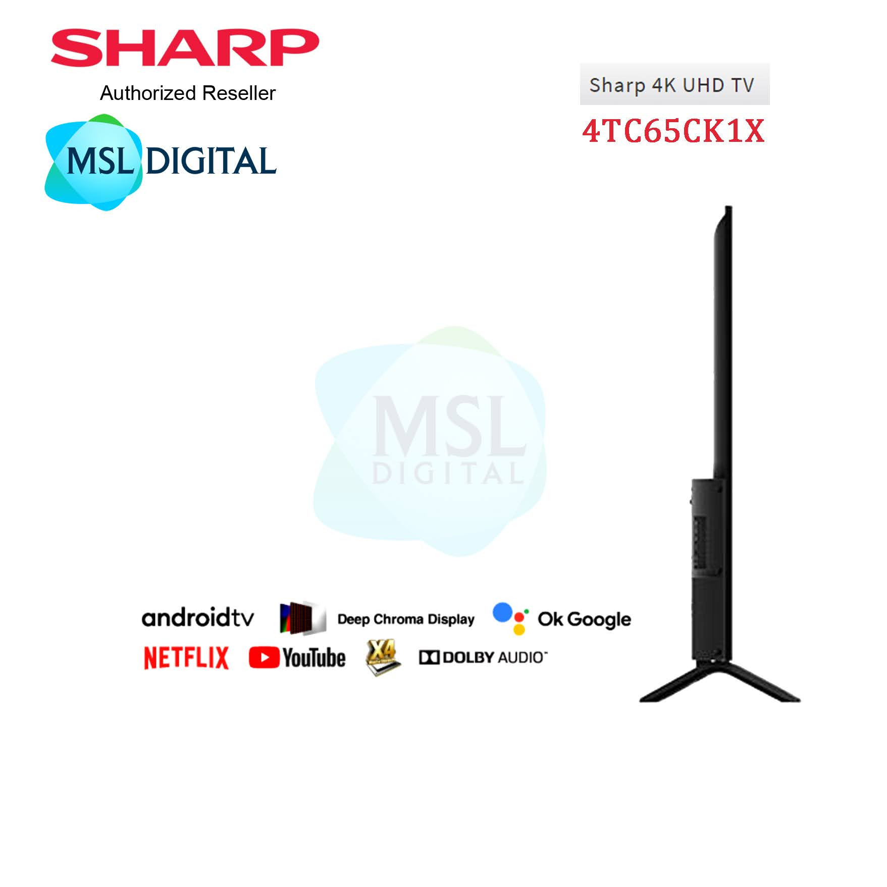 Sharp Aquos 65 Inch 4K Uhd Android Tv - 4Tc65Ck1X - Msl Digital Online Store