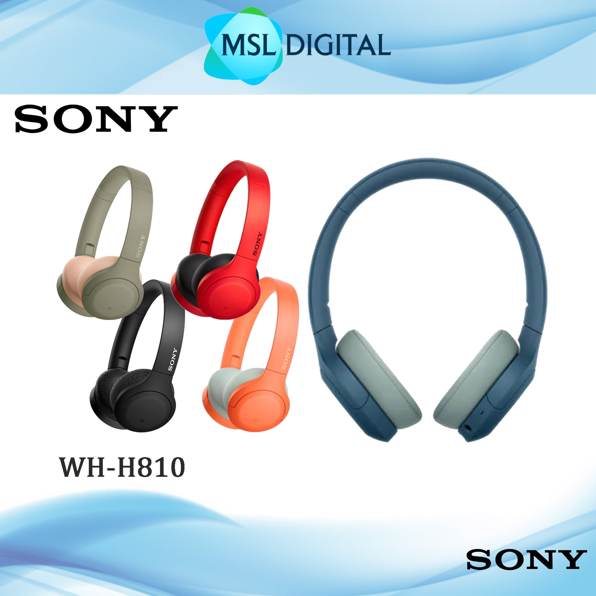 Sony WH-H810 h.ear on 3 Mini Bluetooth Wireless Hi-Res Headphones