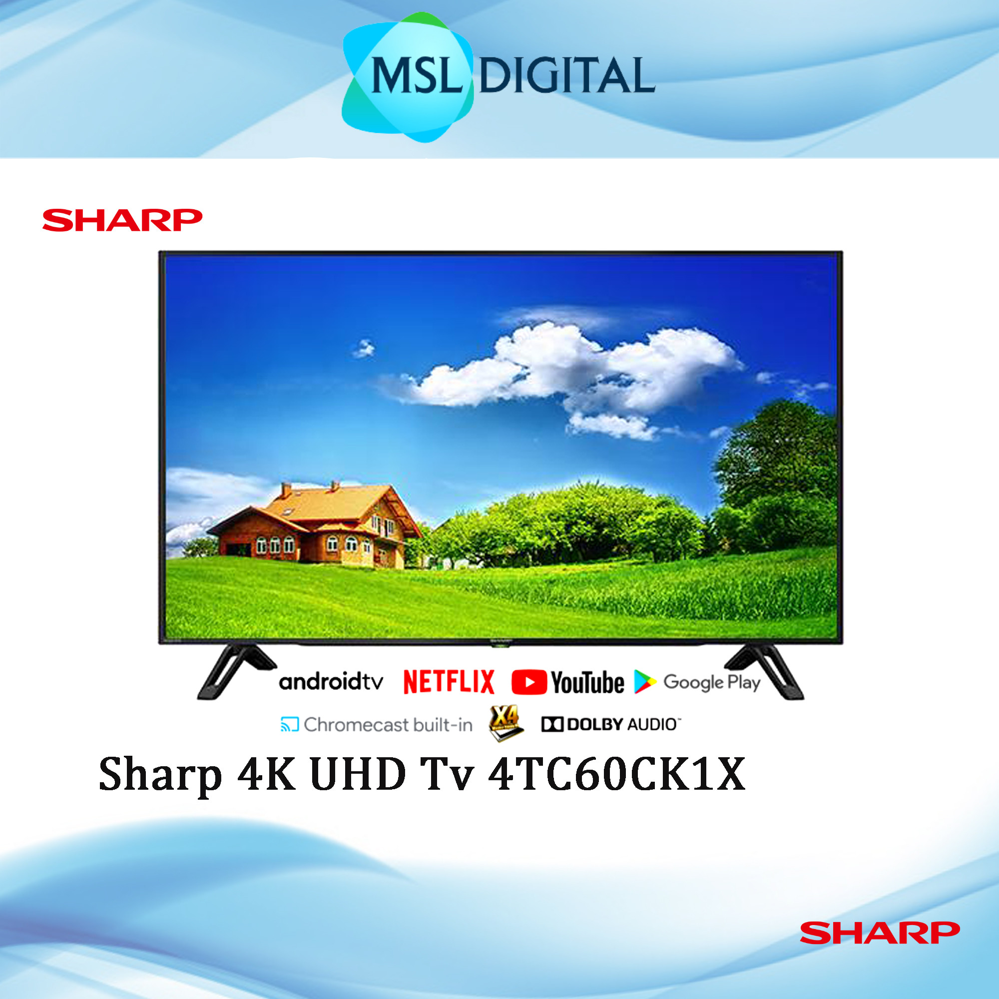 60 Inch 4K UHD TV 4T-C60CK1X