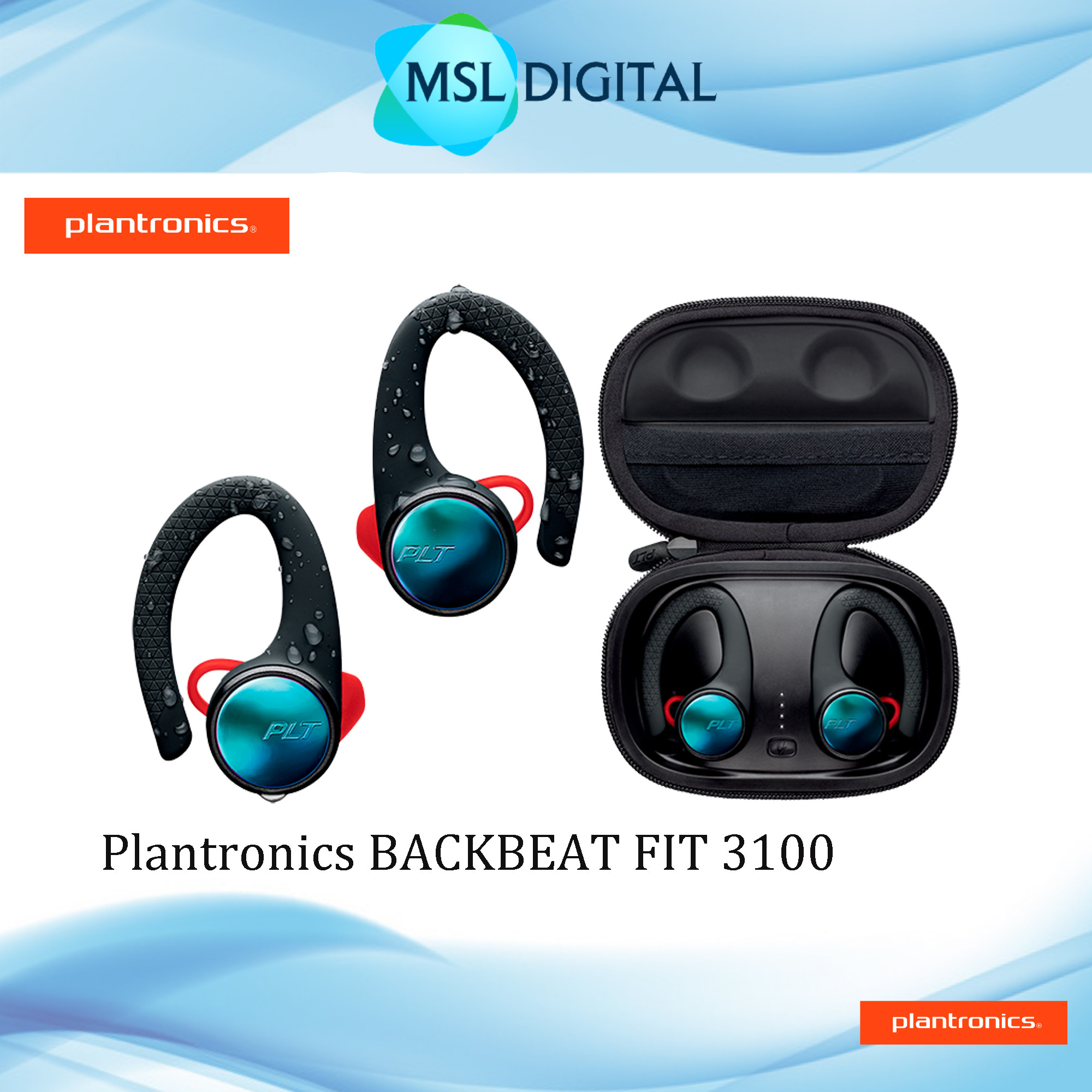 Plantronics BACKBEAT FIT 3100 True Wireless Sport Earbuds In-Ear ...