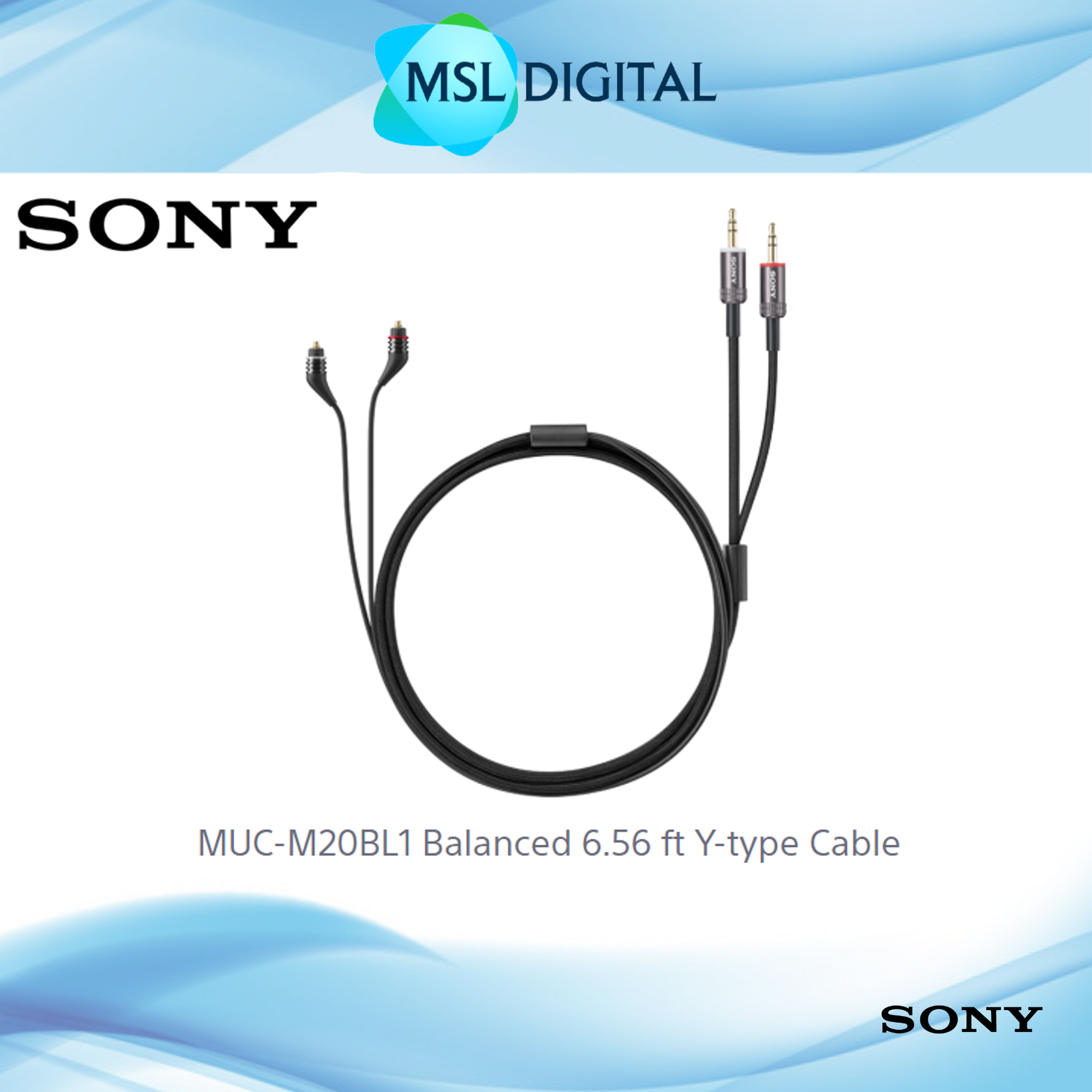 Sony MUC-M20BL1 Balanced Y-type Cable (2 Meters) - MSL Digital Online Store