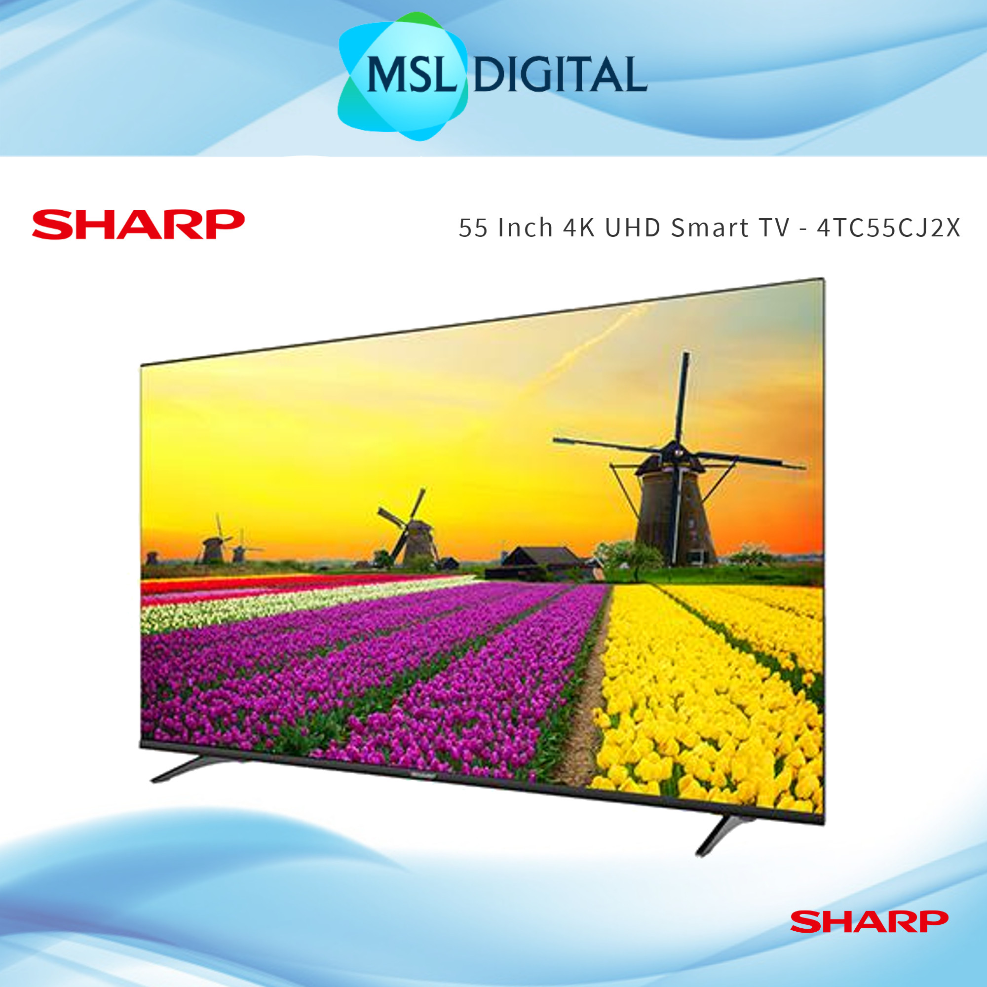 Sharp 55 Inch 4K UHD Smart TV (High Dynamic Range) with Smart TV