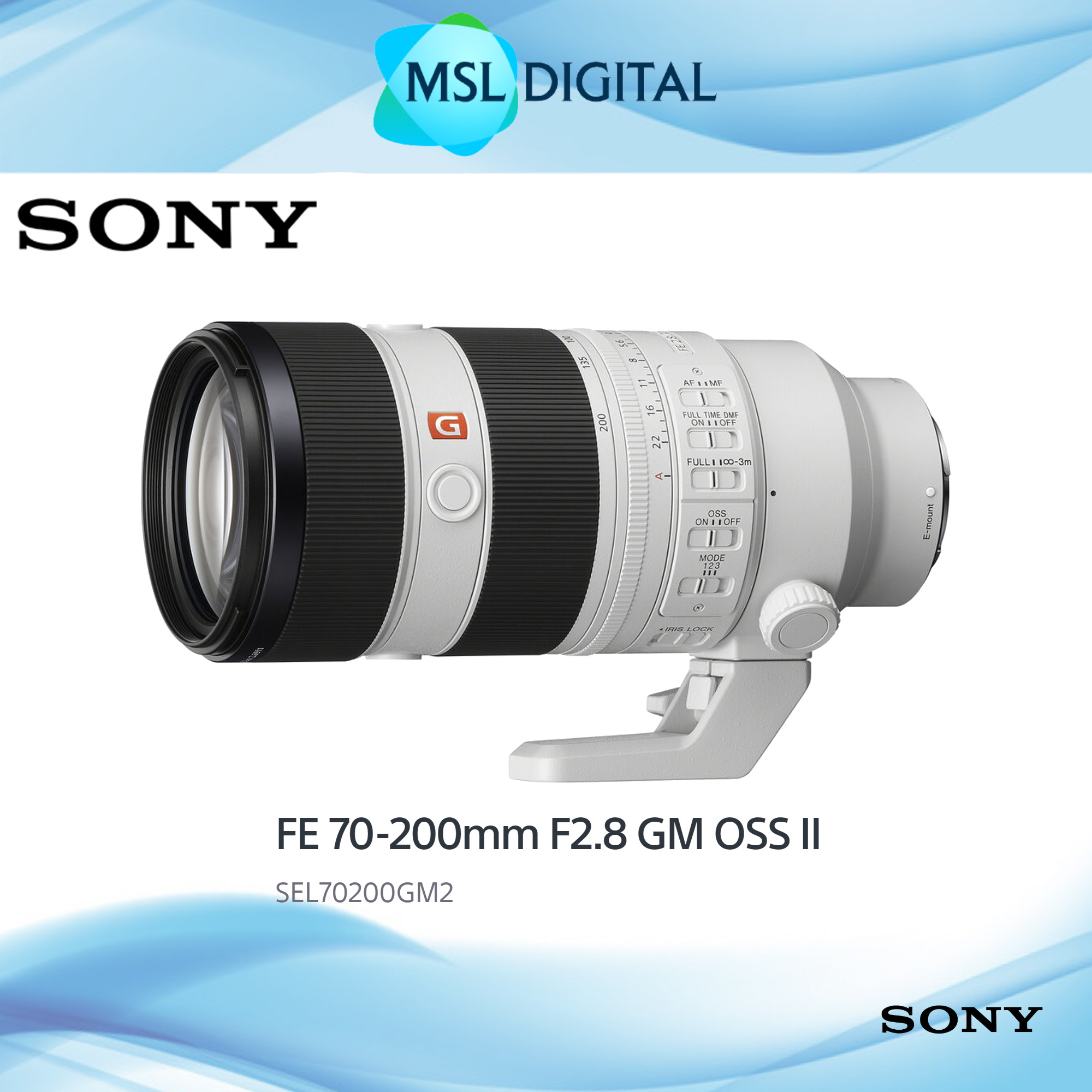 Sony Fe Mm F Gm Oss Ii G Master Lens Sel Gm Msl