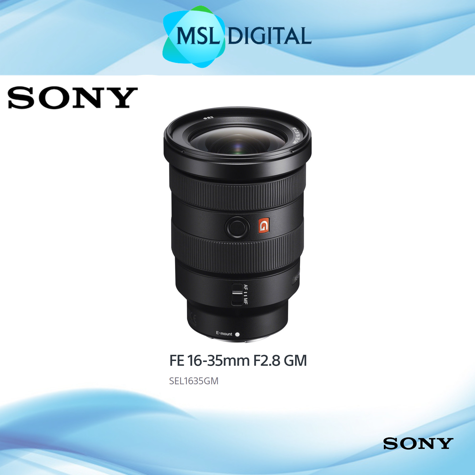 Sony Fe 16 35mm F28 Gm Lens Sel1635gm Msl Digital Online Store