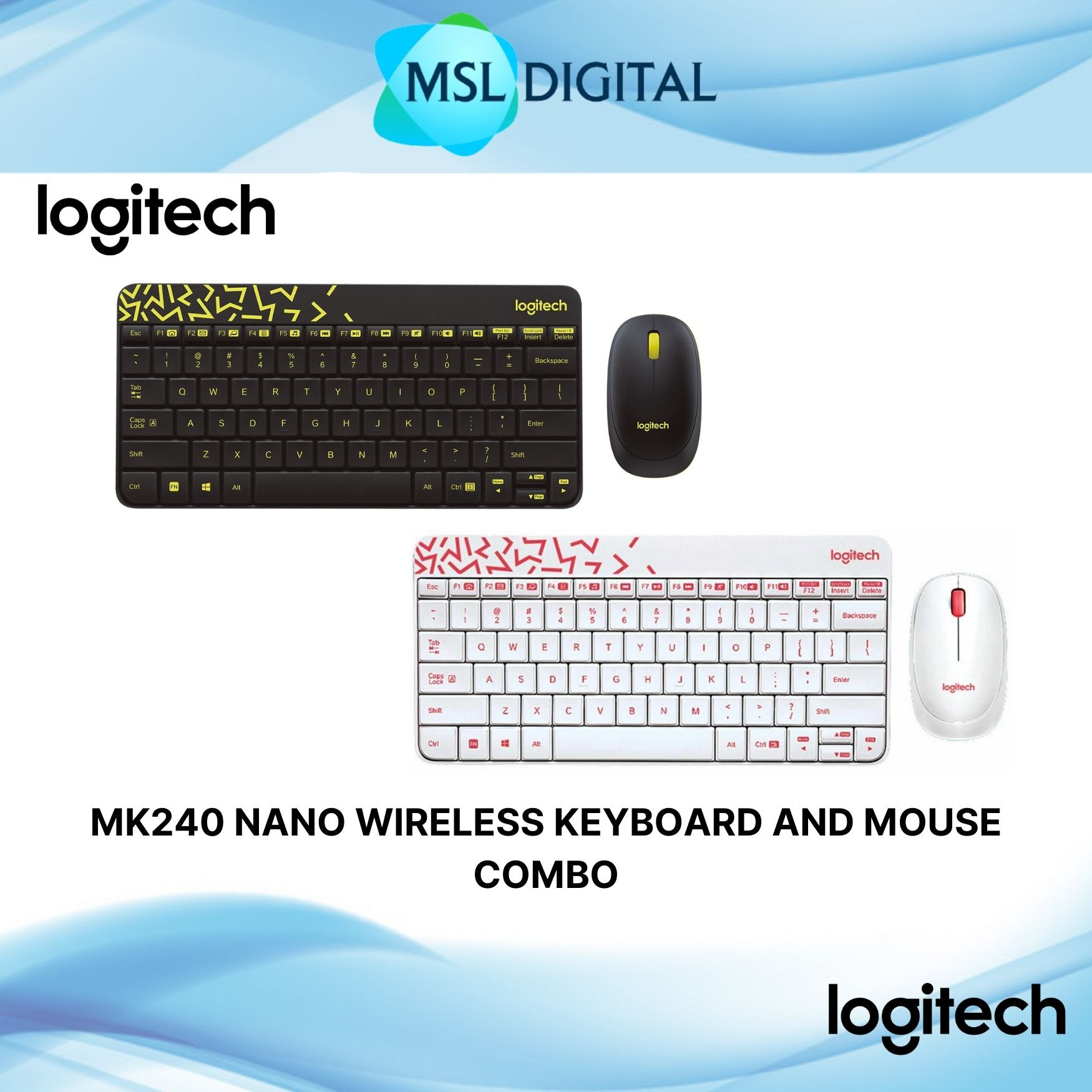 Logitech MK240 nano wireless keyboard and mouse combo - MSL Digital ...