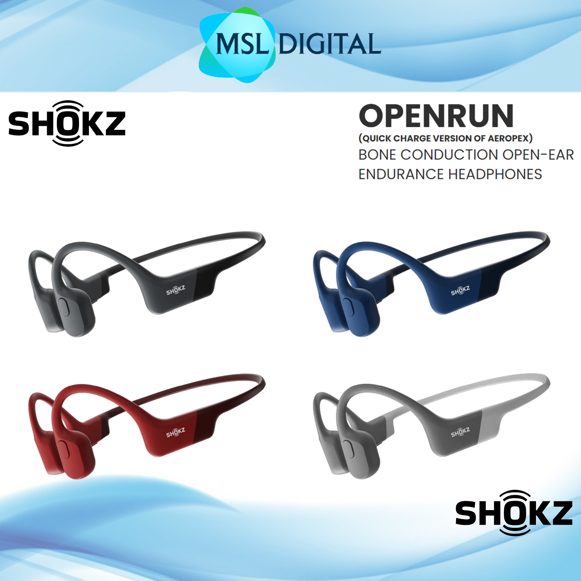 AfterShokz Trekz Titanium Wireless Bone 