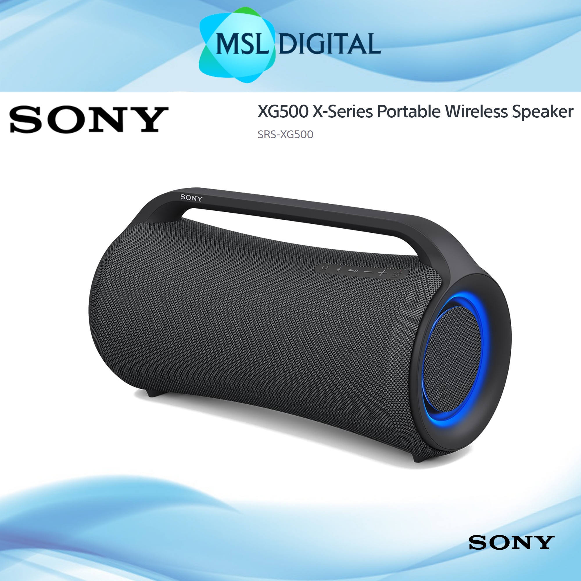 Sony XG500 X-Series SRS-XG500 Portable Wireless Speaker - MSL Digital ...