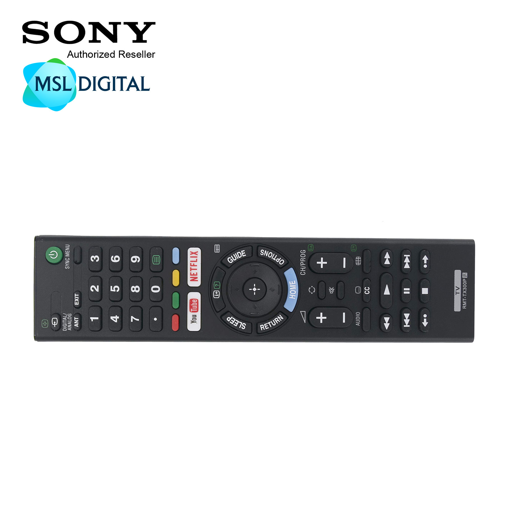 SONY RMTTX300P BRAVIA TV REMOTE CONTROL YOUTUBE / NETFLIX TV LED LCD