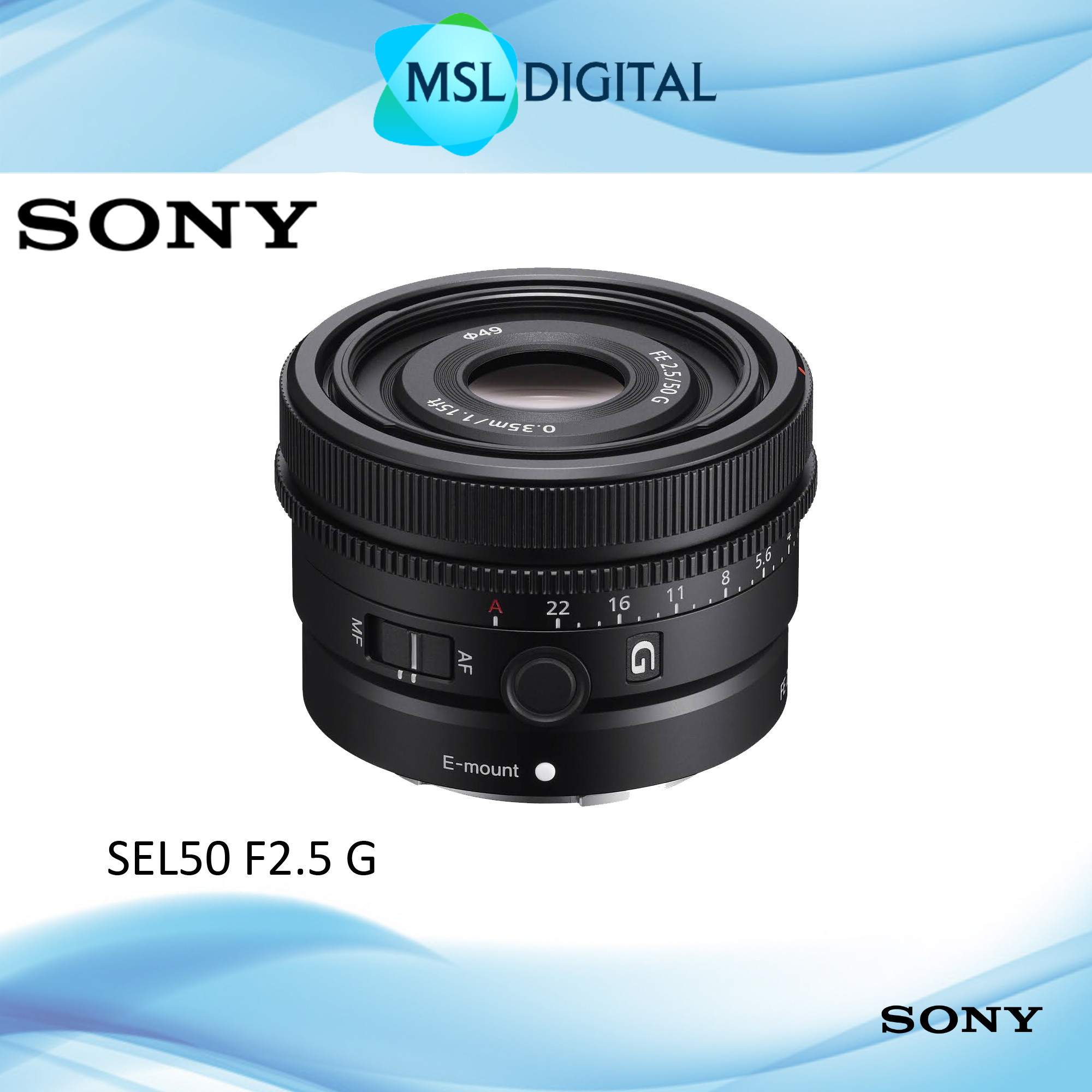 sony FE 50mm F2.5 G SEL50F25G 保護フィルター付き - カメラ