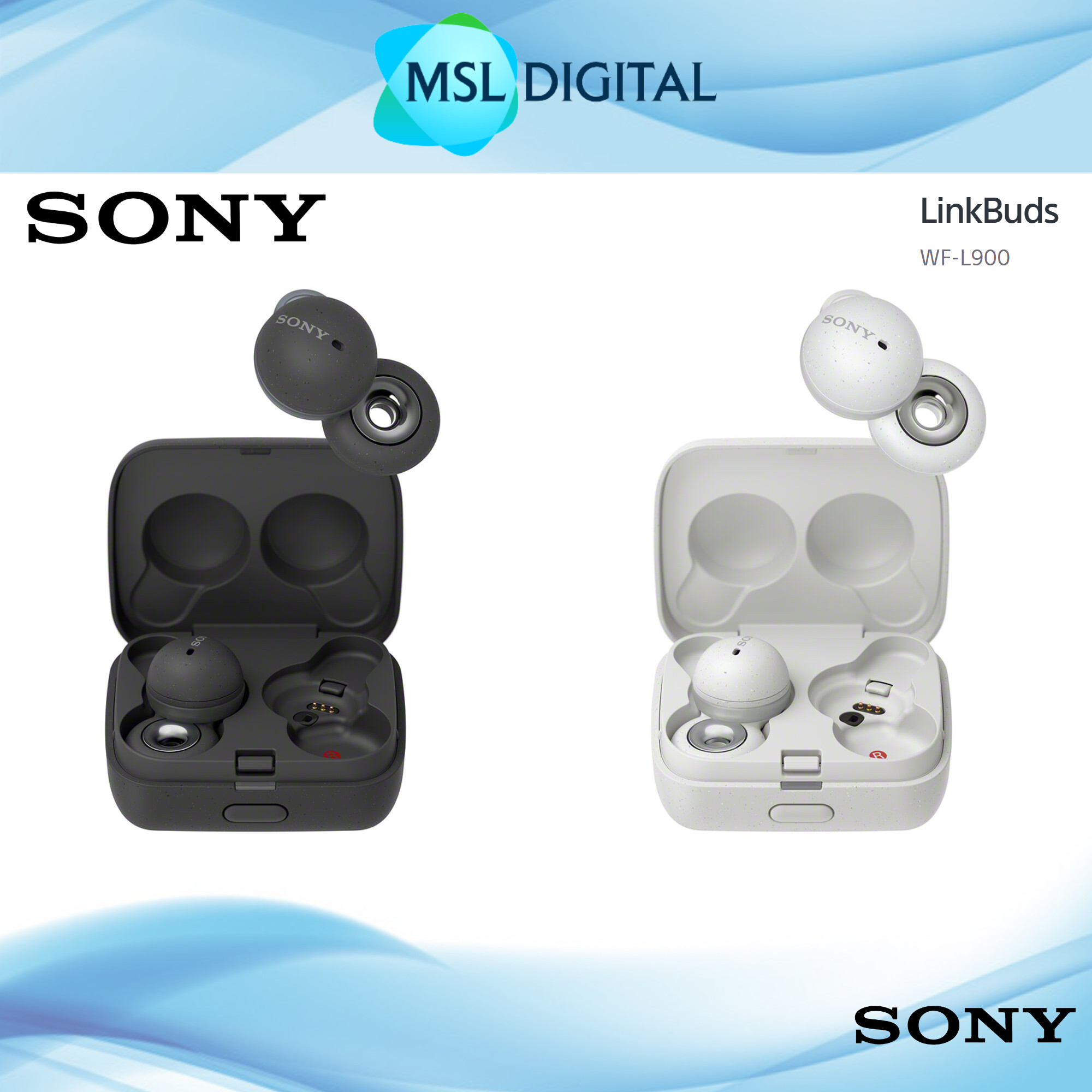Sony WF-L900 LinkBuds Earbuds | Ultra Compact and Light High Call