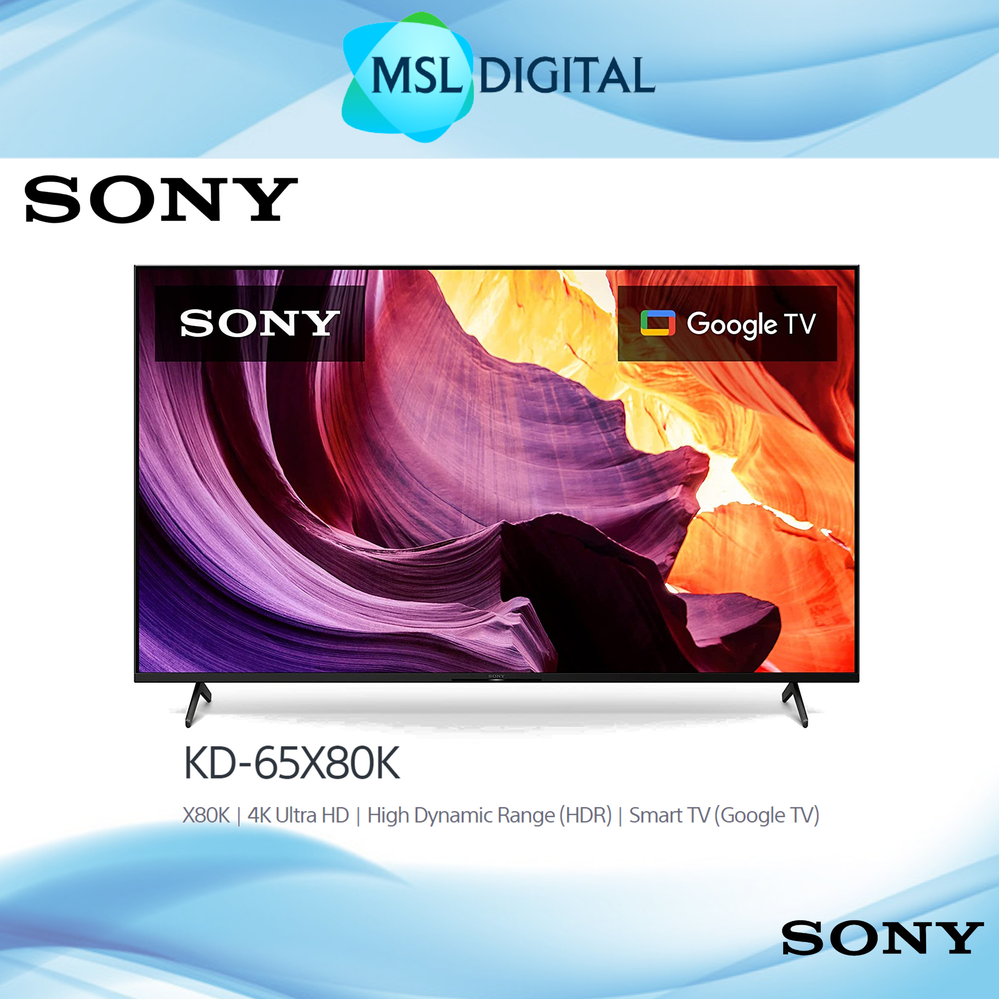 Sony Bravia KD-65X80K | X80K | 65" | 4K Ultra HD | High Dynamic Range ...